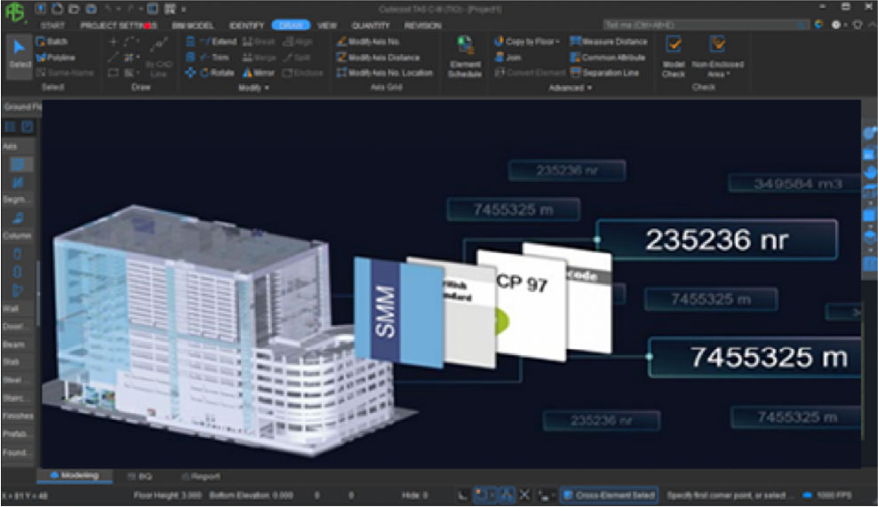การถอดปริมาณที่รวดเร็วและแม่นยำด้วยกฎการวัดที่ฝังไว้ตามมาตรฐานท้องถิ่น พร้อมฟังก์ชันคำนวณปริมาณเพียงคลิกเดียว