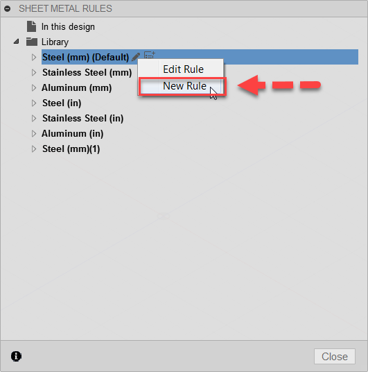 Fusion 360 ตั้งค่างานแผ่นพับ