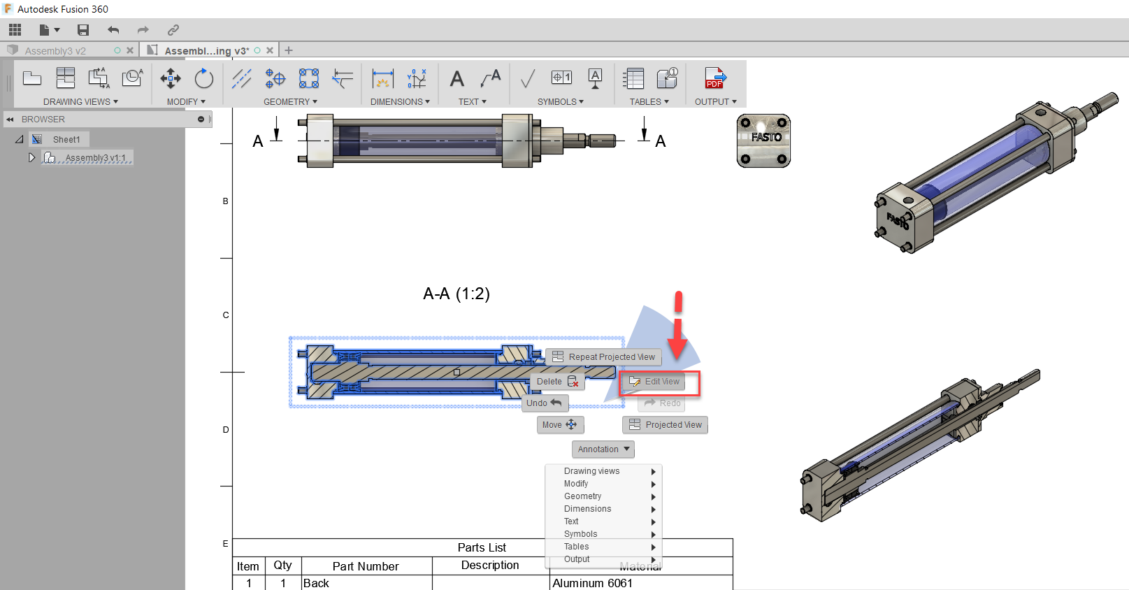 Fusion 360 Tip & Trick 51 แสดงชิ้นงานใน Section View