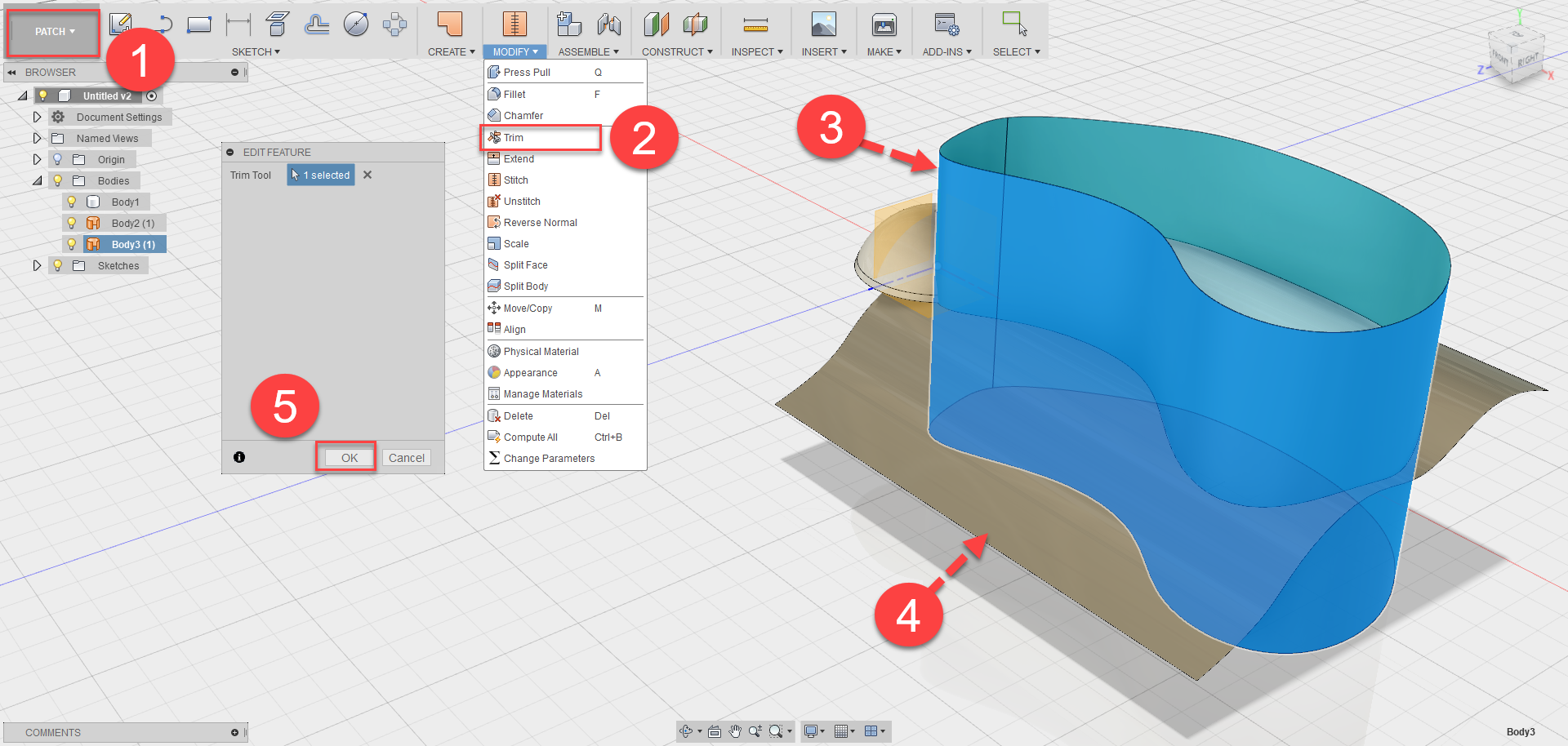 Fusion 360 tip & Trick 54 การลบผิวงาน