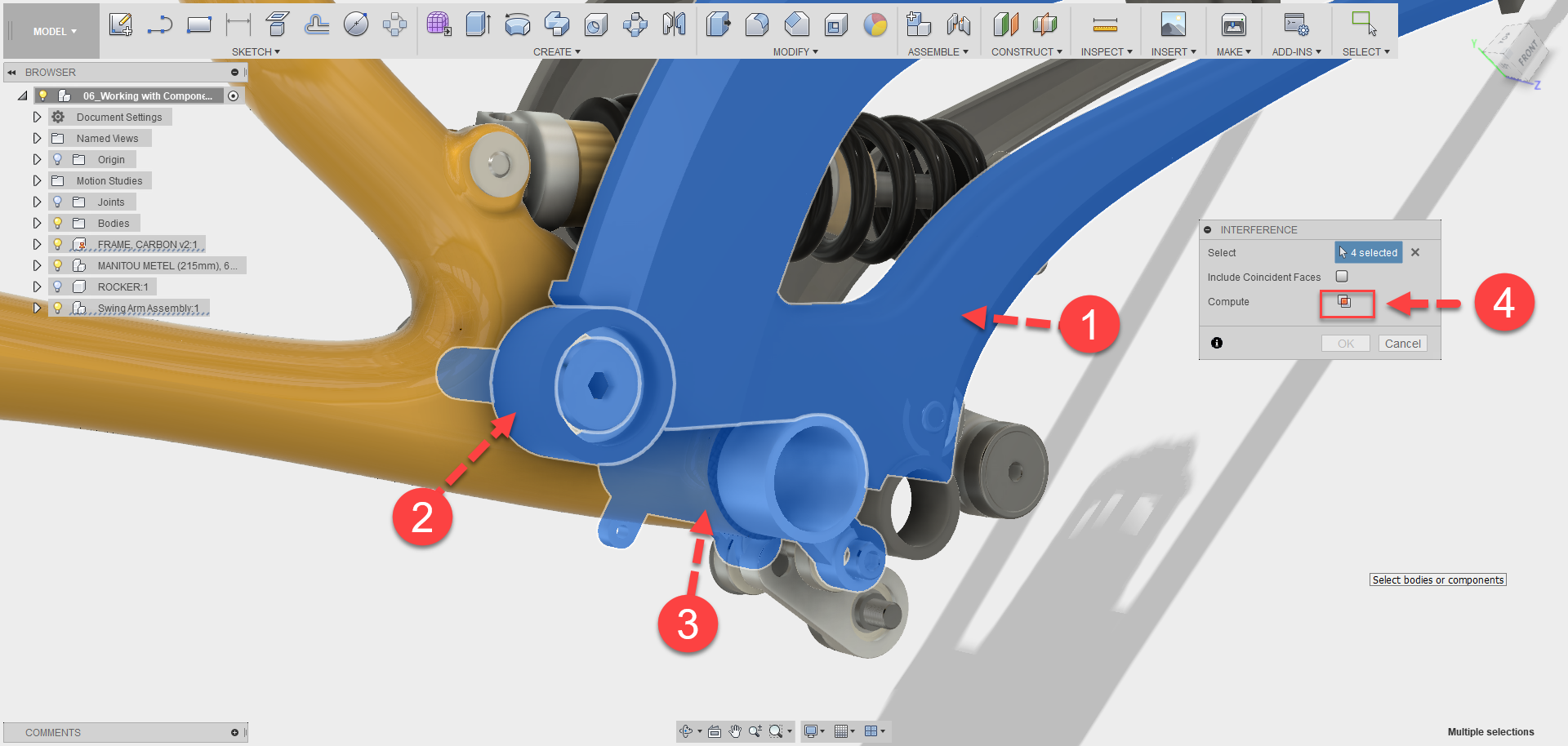 Fusion 360 Tip & Trick 55 ตรวจสอบการชนกัน