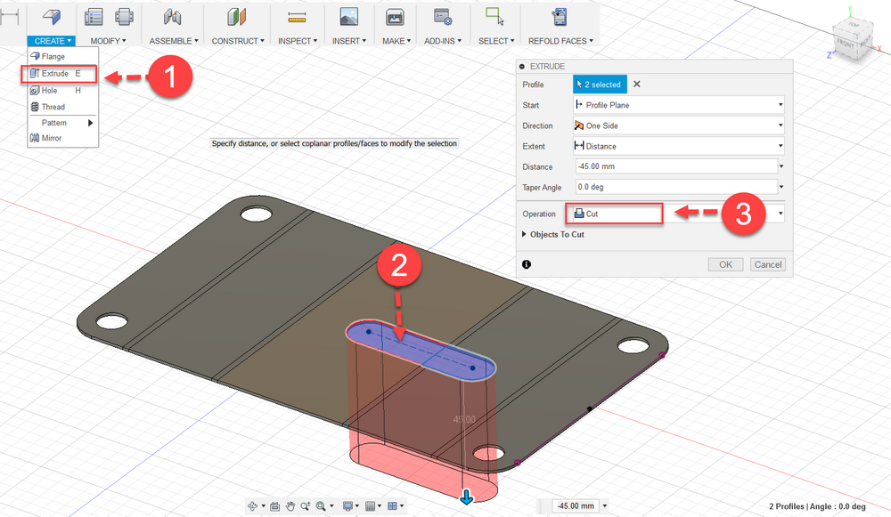 Fusion 360 Tips & Trick 74 Cut Normal