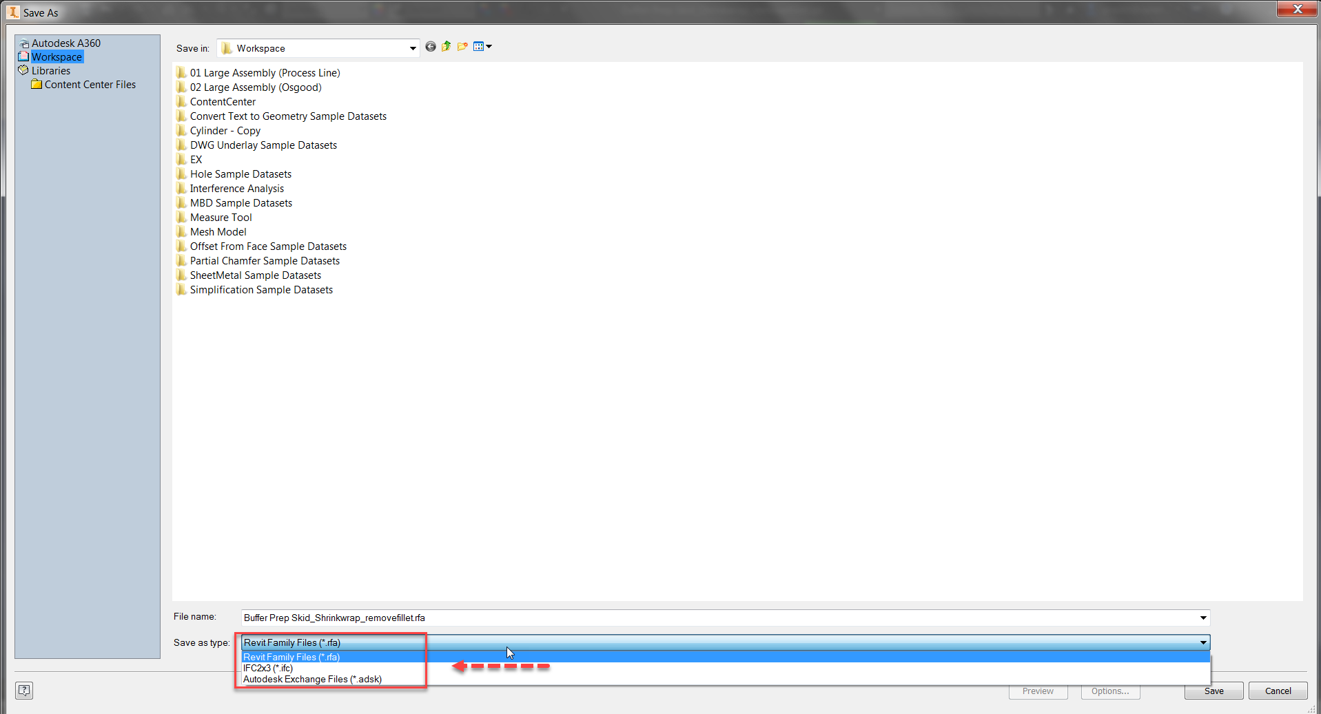 Inventor : export to revit