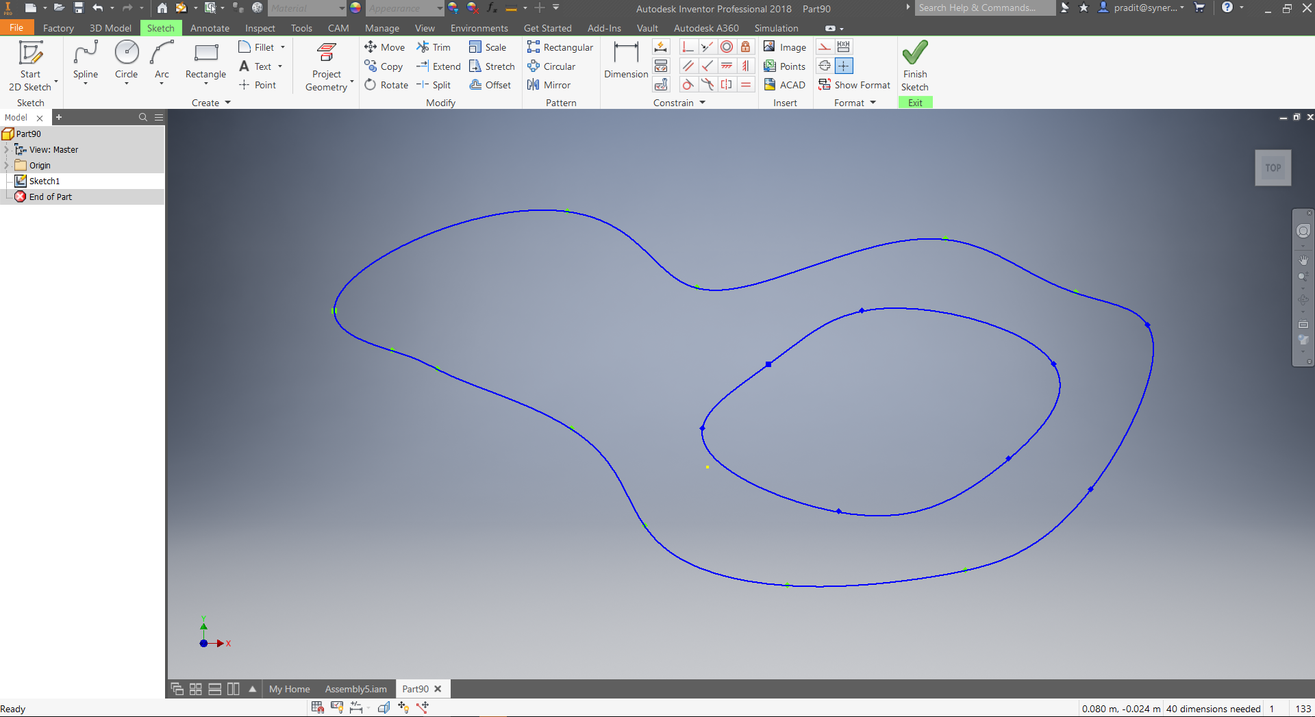 Inventor tip & trick 81 การหาพื้นที่