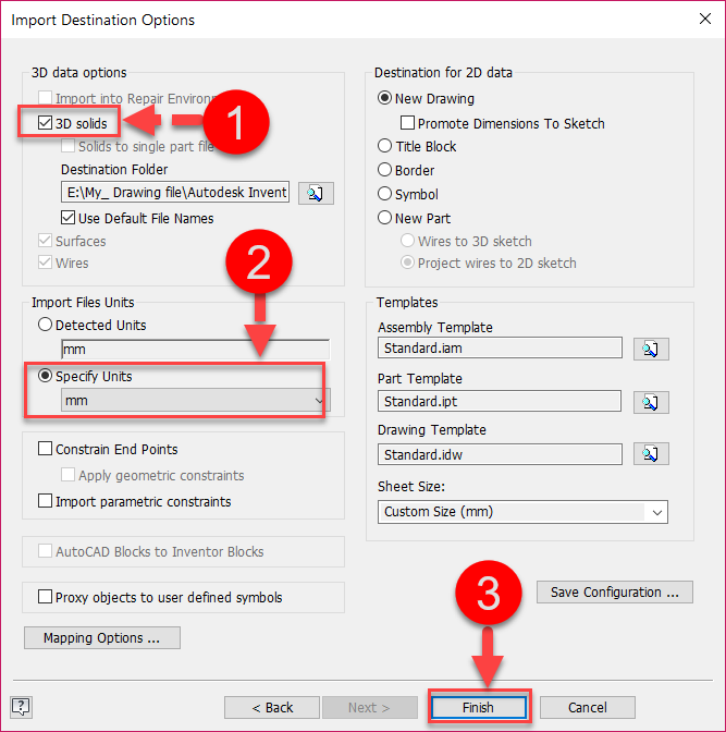 Inventor Tip & Trick #84 CAD 3D to Solid