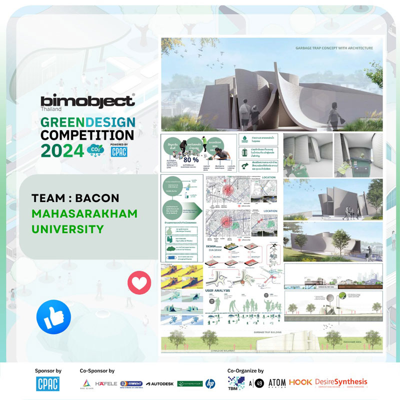 รางวัลรองอันดับ 1 - ผลงาน Garbage Trap จากทีม Bacon, มหาวิทยาลัยมหาสารคาม