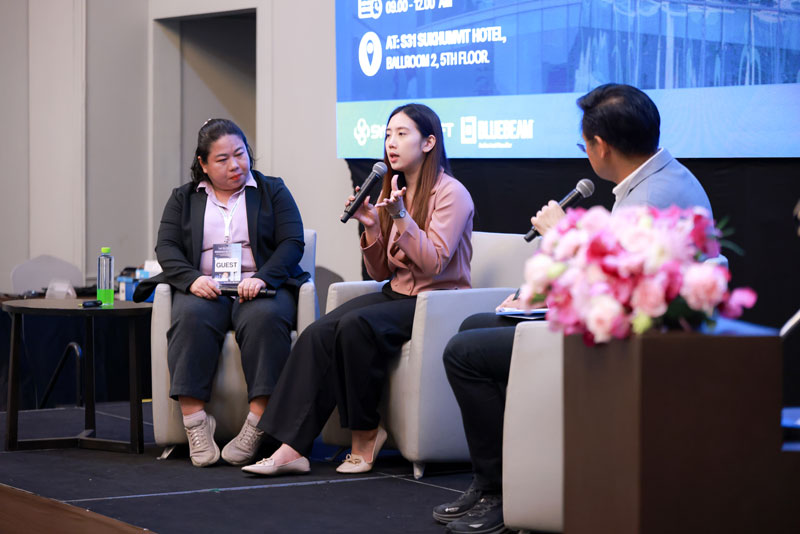 คุณทัตพิชา พรหมรักษา Senior Quantity Surveyor , Stonehenge Co.Ltd​ และ คุณนันทิยา คงสำโรง Estimate engineer, CHRISTIANI & NIELSEN DCM CO., LTD.