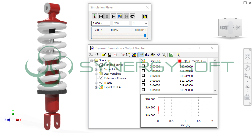 Inventor Webinar Dynamic Simulation Shock up1