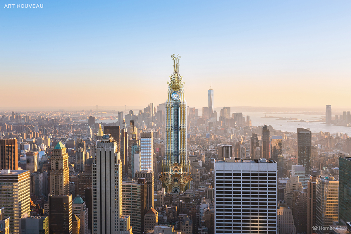 4.Art Nouveau Empire State Building