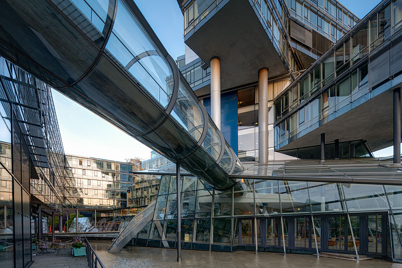 Inner yard Nord LB office building Hanover Germany