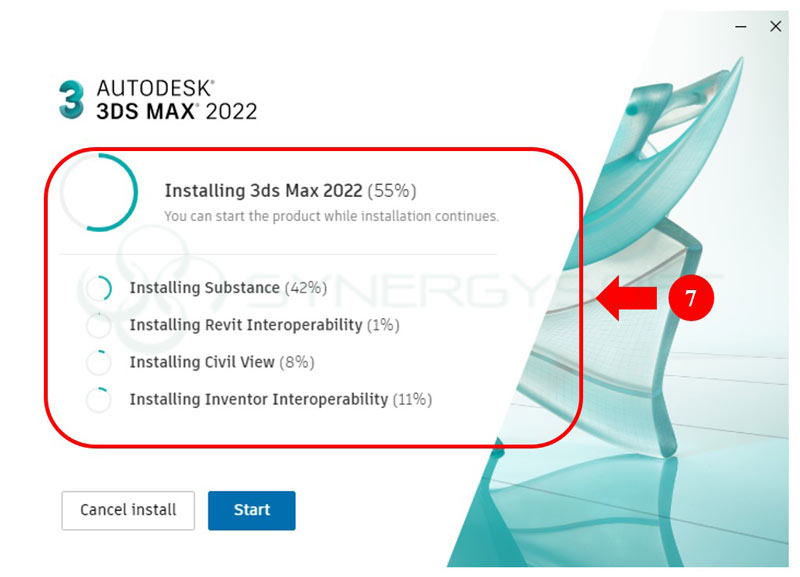 insall 3dsmax2022 07