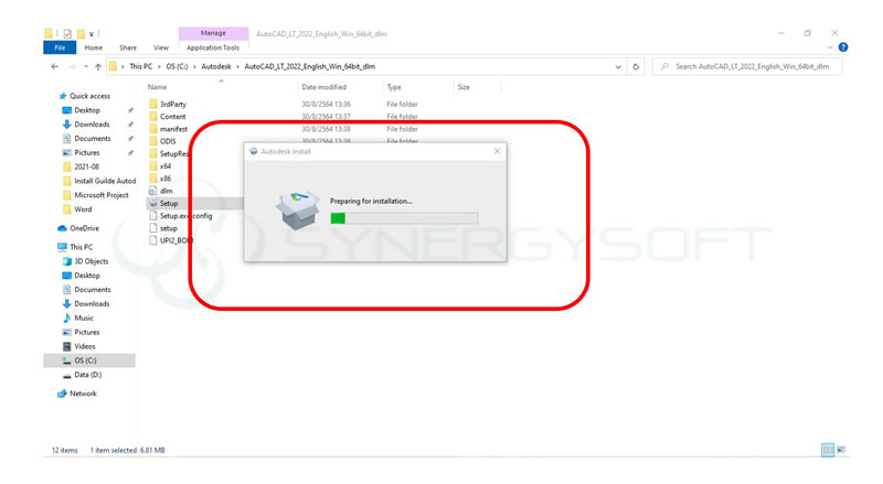 insall AutoCADLT2022 03