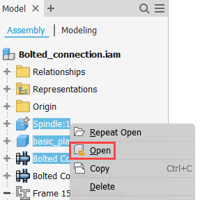 Open Components from Assembly Browser Enhancement