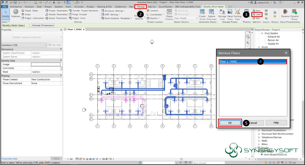 Edit Selection Filters in Revit 2