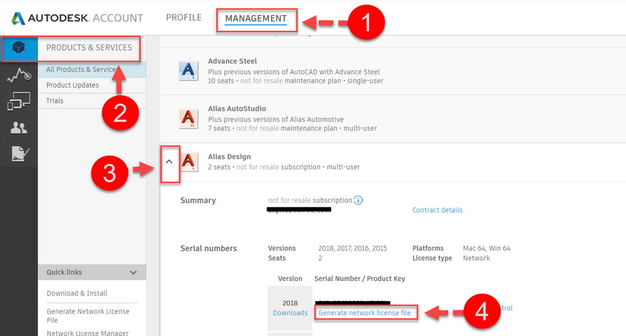 Generate ใน Autodesk Account