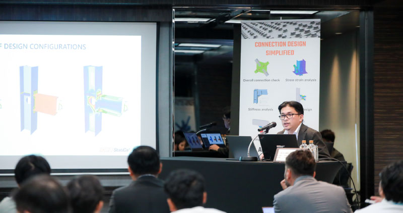 Synergysoft และ IDEA StatiCa จัดงานเชิญลูกค้าร่วมงานสัมมนาวิศวกรรมโครงสร้าง ในหัวข้อ CONNECTION DESIGN OF ICONIC STRUCTURAL PROJECTS​  Iconic Structures Design using IDEA StatiCa