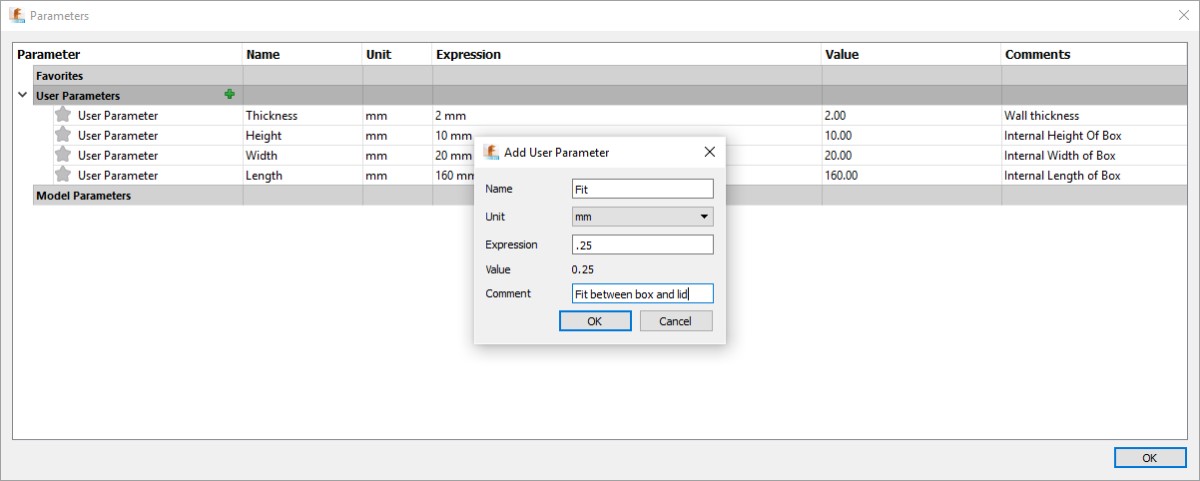 Making Parametric Models in Fusion360