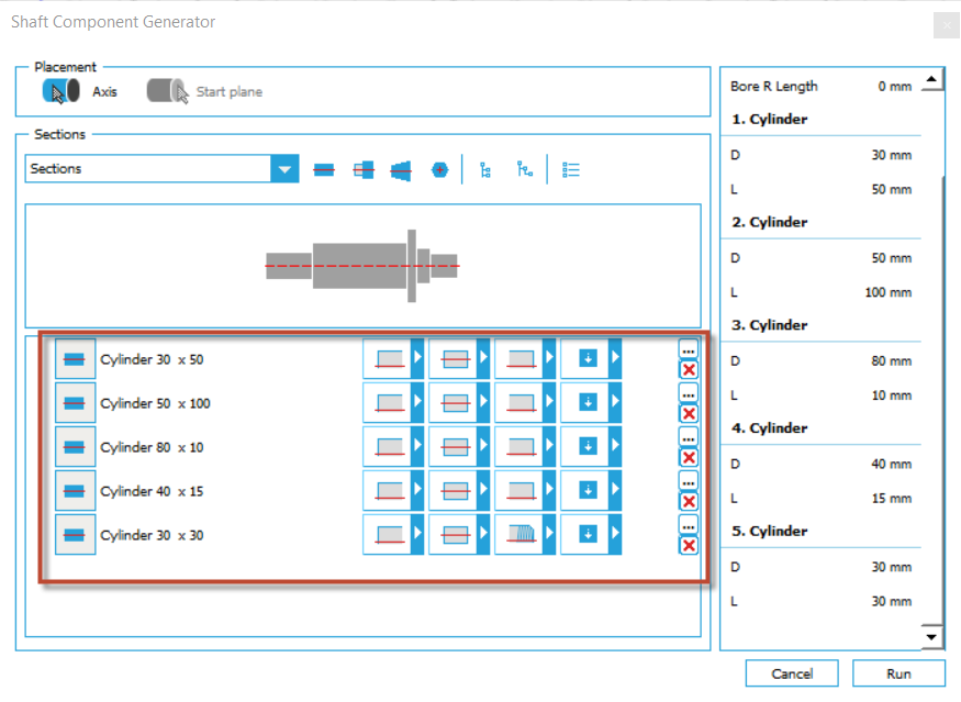 Shaft Component Generator