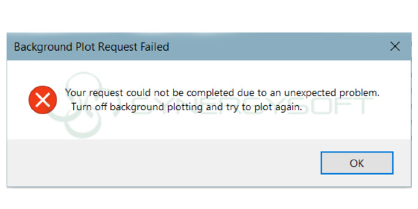 AutoCAD Print Error 01